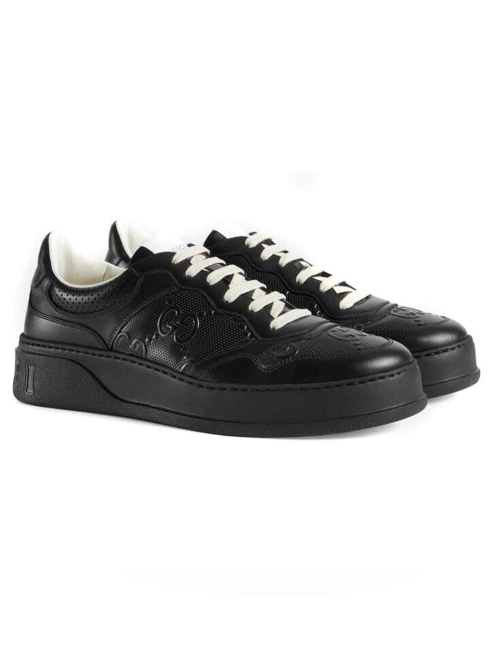 Gucci GG embossed leather sneakers size 12 fits 13
US made in Italy